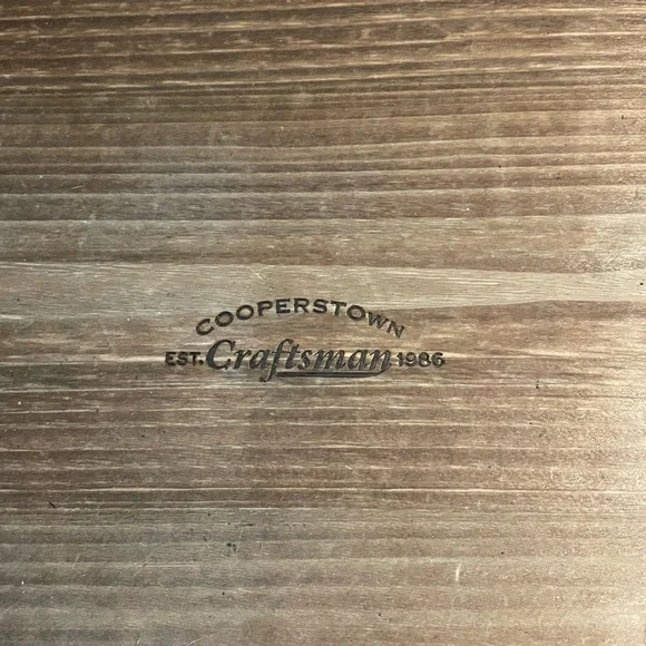 Cooperstown Collection Wood Galvanized Metal Tray Copper Trim - Picture 5 of 6